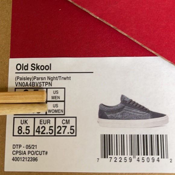 Vans Old Skool Paisley Parisienne Night/Trwht WMNS - Picture 16 of 16